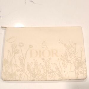 Dior Ivory Botanical Pouch Novelty Gift With Purchase Item